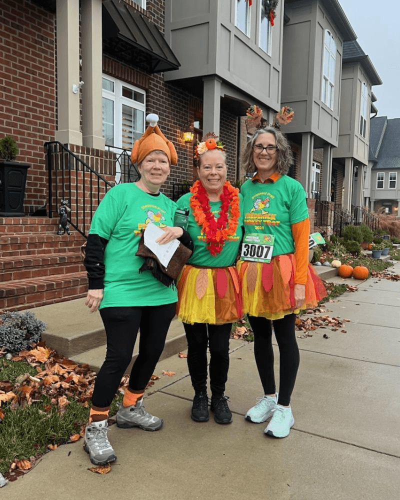 Cirila with friends at the Sheppard Pratt's annual Turkey Trot